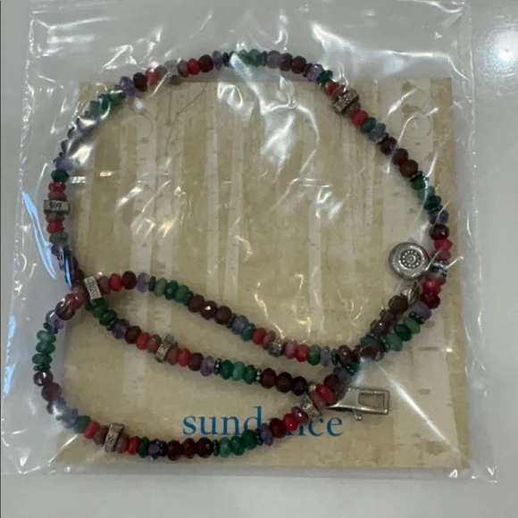 Sundance Catalog Carnelian, Amethyst, Red Jade & Sterling Silver Necklace—New! - Picture 6 of 6